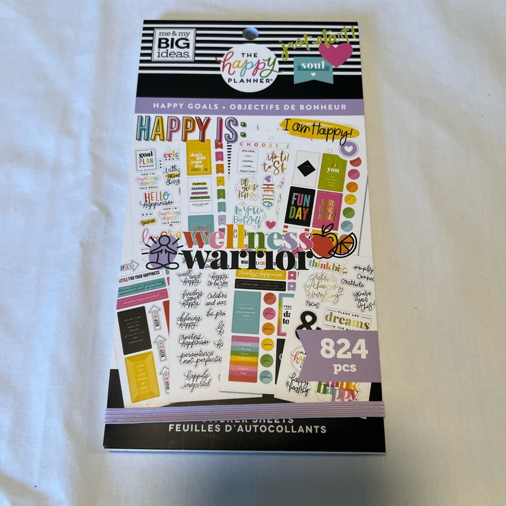 The Happy Planner Happy Goals Sticker Pack NWT
